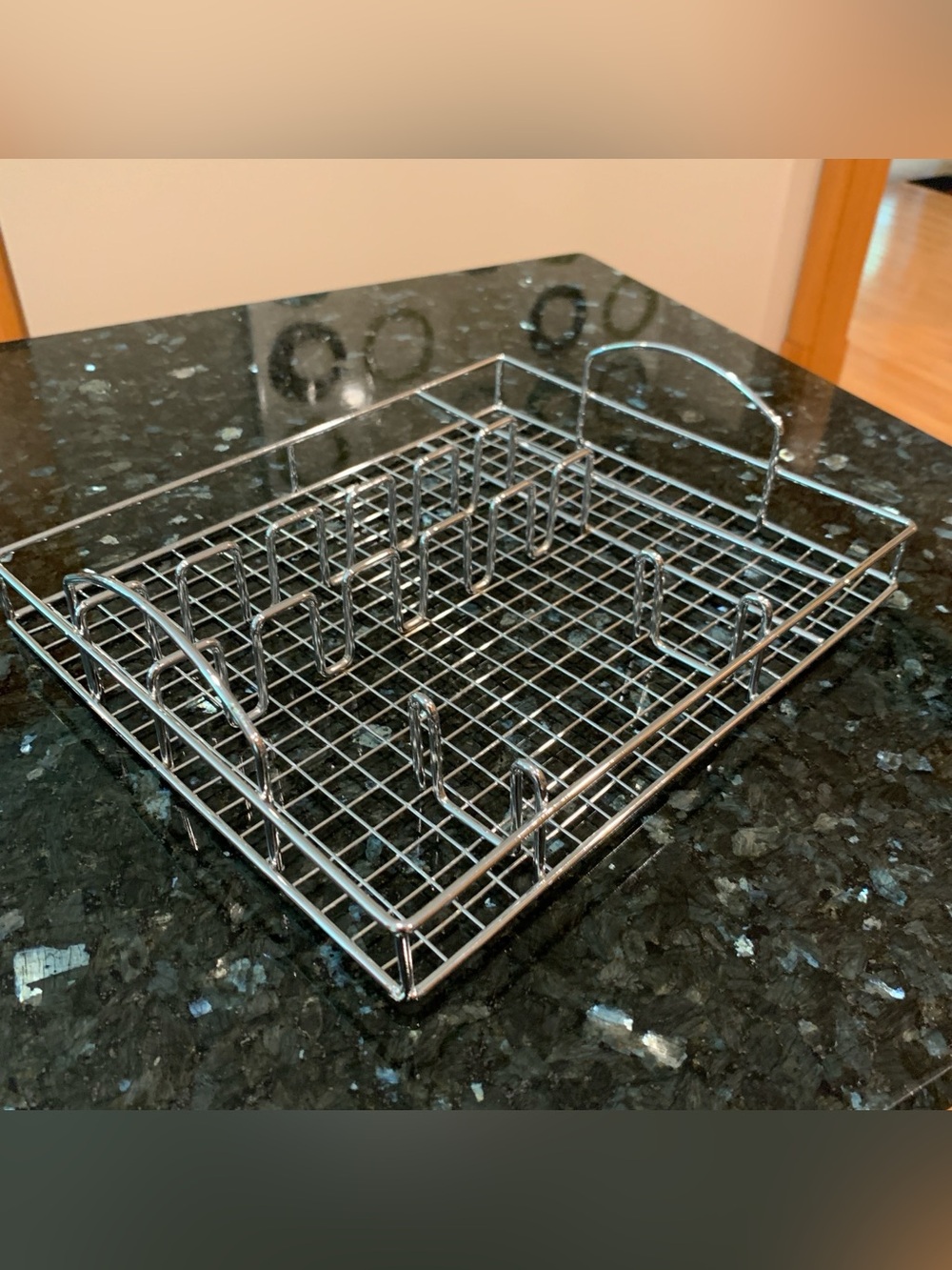 Chrome flatware storage tray silverware utensil organizer for drawers